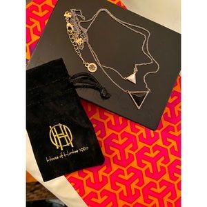 House of Harlow double pyramid necklace